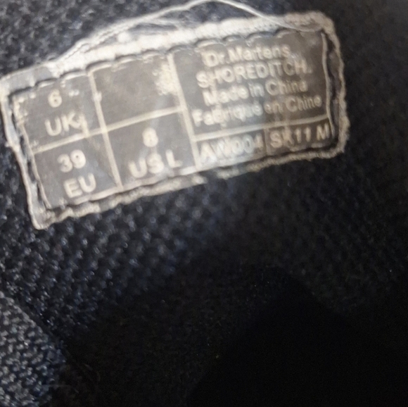 Dr Martins Shoreditch Canvas Boots Size 8 - Picture 7 of 7